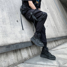 Load image into Gallery viewer, Black Multi Pocket Lounge Pants
