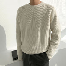 Load image into Gallery viewer, Solid Round Neck Loose Knit Sweater
