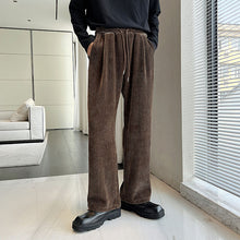 Load image into Gallery viewer, Corduroy Elastic Waist Trousers
