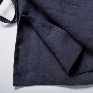 Linen Diagonal Neck Shirt