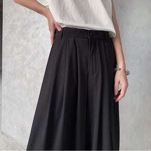 Loose Wide Leg Big Flare Cropped Hakama