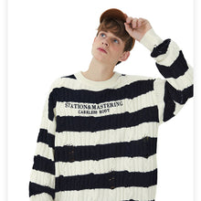 Load image into Gallery viewer, Chunky Striped Sweater Knit Top
