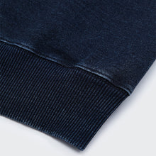 Load image into Gallery viewer, Indigo Patch Denim Sweatshirt
