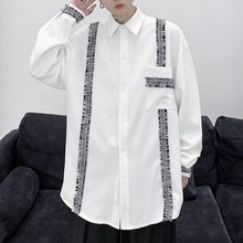 Load image into Gallery viewer, Patch Panel Loose Long Sleeve Shirt
