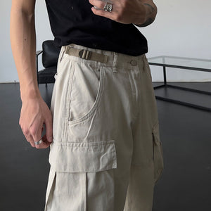 Loose Straight Big Pocket Pants