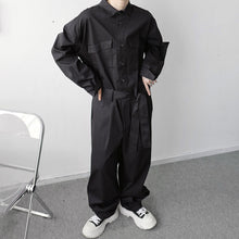 Load image into Gallery viewer, Japanese Retro Big Pocket Jumpsuit
