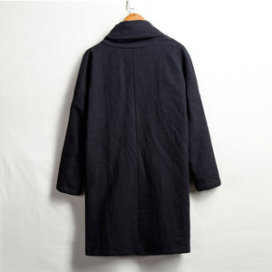 Cotton Linen Mid-length Cardigan