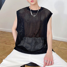 Load image into Gallery viewer, Cutout Sheer Sleeveless Vest
