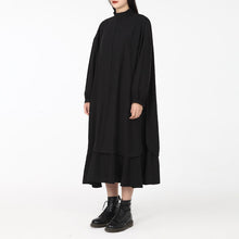 Load image into Gallery viewer, Simple Irregular Long Sleeve Dress
