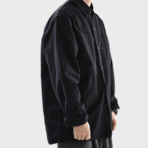 Loose Long Sleeve Cargo Shirt