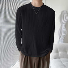 Load image into Gallery viewer, Versatile Striped Long Sleeve Bottoming T-shirt
