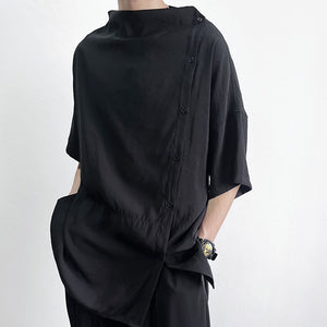 Black Thin Loose T-Shirt