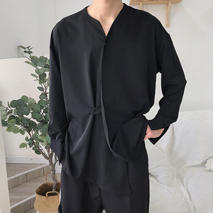 Lazy Drape Solid Shirt