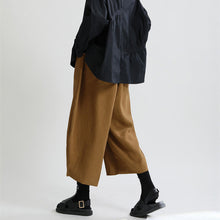 Load image into Gallery viewer, Vintage Brushed Curved Wide Leg Pants
