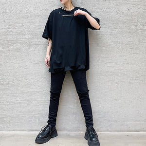 Chain Ripped Short Sleeve T-Shirt