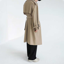 Load image into Gallery viewer, Fake Two-piece Mid-length Trench Coat
