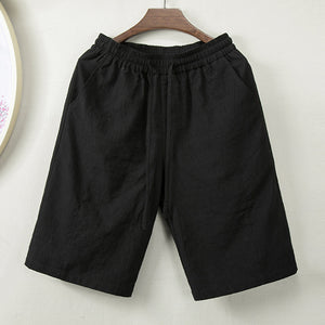 Summer Cotton Linen Loose Shorts