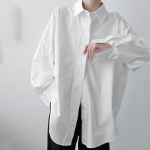 Load image into Gallery viewer, Large Pockets Loose Drop Shoulders Shirts
