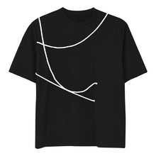 Load image into Gallery viewer, Irregular Tie Shoulder Pad Short Sleeve T-Shirt
