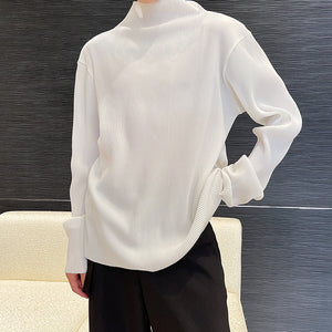 Half High Neck Long Sleeve T-shirt