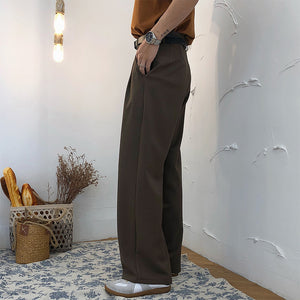 Straight Loose Wide-Leg Casual Pants