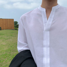 Load image into Gallery viewer, Summer Stand Collar Pullover Shirt
