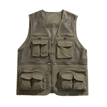 Load image into Gallery viewer, Multi-Pocket Mesh Vest
