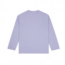 Load image into Gallery viewer, Purple Thin Round Neck Long Sleeve T-Shirt
