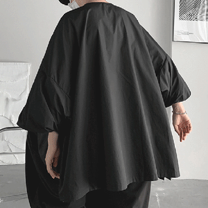 Asymmetric Three Quarter Sleeve Shirt