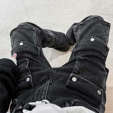 Load image into Gallery viewer, Retro Hip Hop Multi Pocket Cargo Jeans
