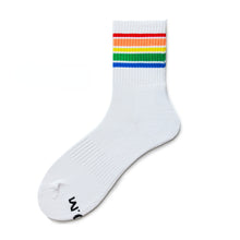 Load image into Gallery viewer, Rainbow Stripe Sports Socks
