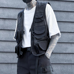 Techwear Dark Multi Pocket Casual Vest