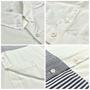 Striped Panel Casual Long Sleeve Shirt