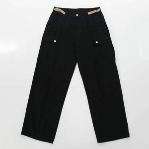 Loose Straight Big Pocket Pants