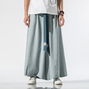 Cotton Linen Casual Wide Leg Harem Pants