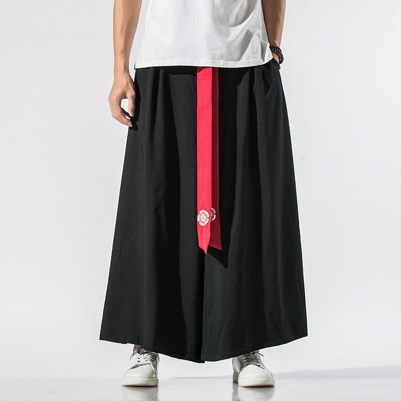 Cotton Linen Casual Wide Leg Harem Pants