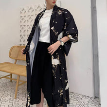 Load image into Gallery viewer, Printed Half Sleeves Long Flowy Coat
