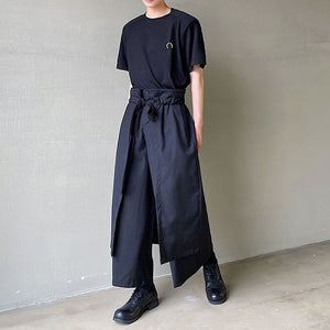 Vintage Tie Loose Wide Leg Pants