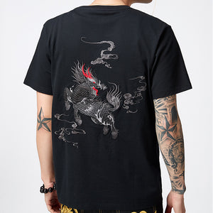 Kylin Embroidered Short Sleeve T-Shirt