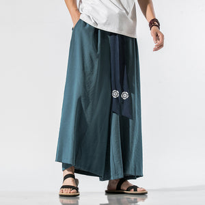 Cotton Linen Casual Wide Leg Harem Pants