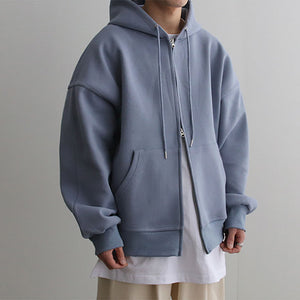 Cotton Loose Athleisure Hooded Jacket