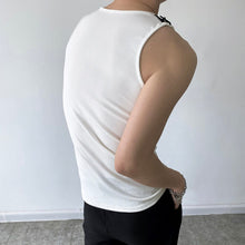 Load image into Gallery viewer, Detachable Leather Tab Sleeveless Vest
