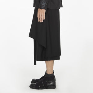 Solid Color Casual Loose Hakama