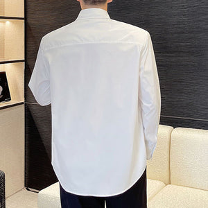 Three-dimensional Cut Long-sleeved Shirt