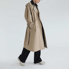 Load image into Gallery viewer, Fake Two-piece Mid-length Trench Coat
