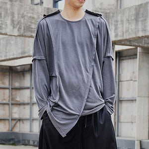 Paneled Long-sleeve T-shirt