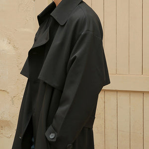 Double-breasted Mid-length Trench Coat