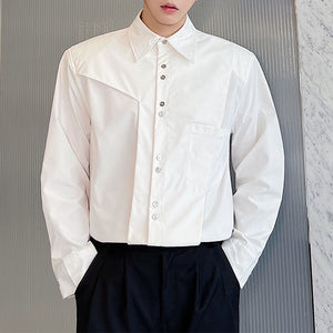 Three-dimensional Cut Long-sleeved Shirt