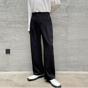 Casual Straight Drape Trousers