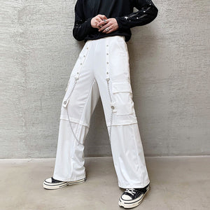 Metal Chain Wide Leg Pants